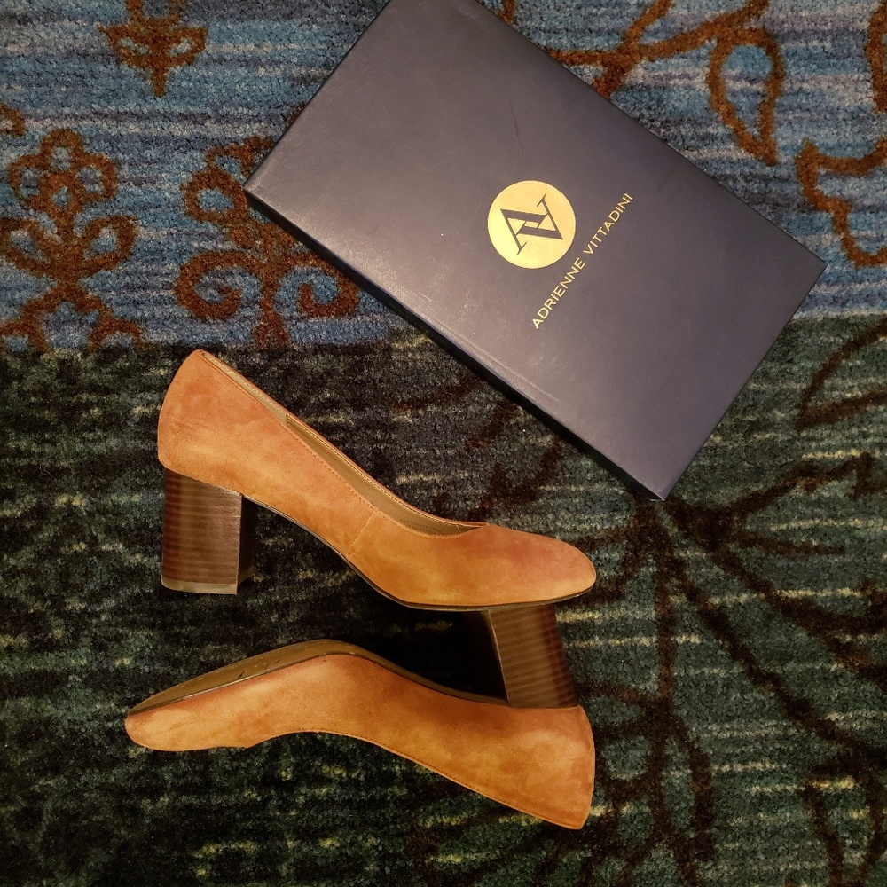 Tan Suede Pumps